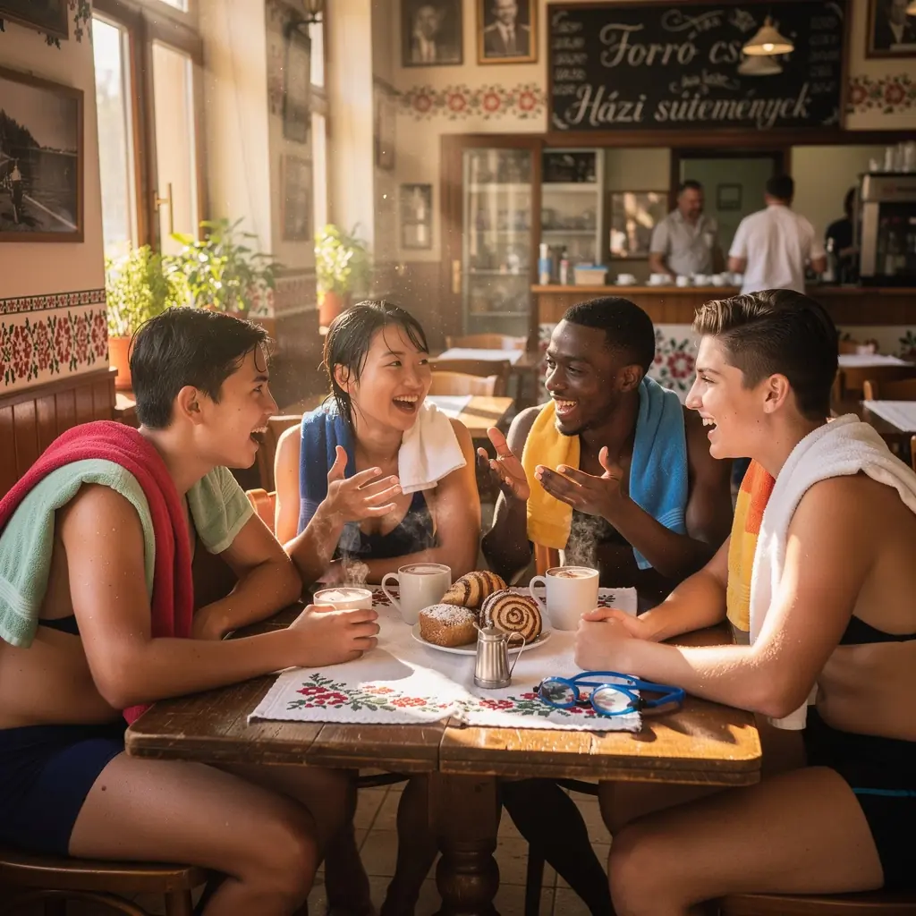 Csoportos úszás edzés, ahol versenyzők együtt dolgoznak a technikájuk fejlesztésén.